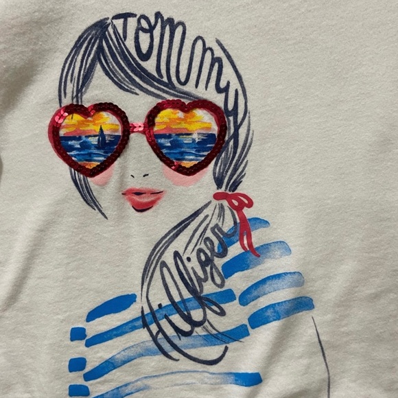 Tommy Hilfiger Girl's shirt size 7 - Picture 2 of 4
